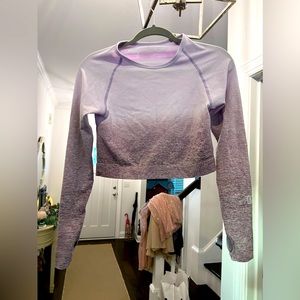 Victoria secrets - pink -seamless workout set purple ombré- super comfortable